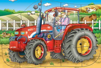 Frank Tractor Shaped Floor Puzzle - 15 Pieces – Odyssey Online Store