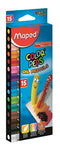 864311 COLOR PEPS OIL PASTELS 15 SHADES CARDBOARD BOX