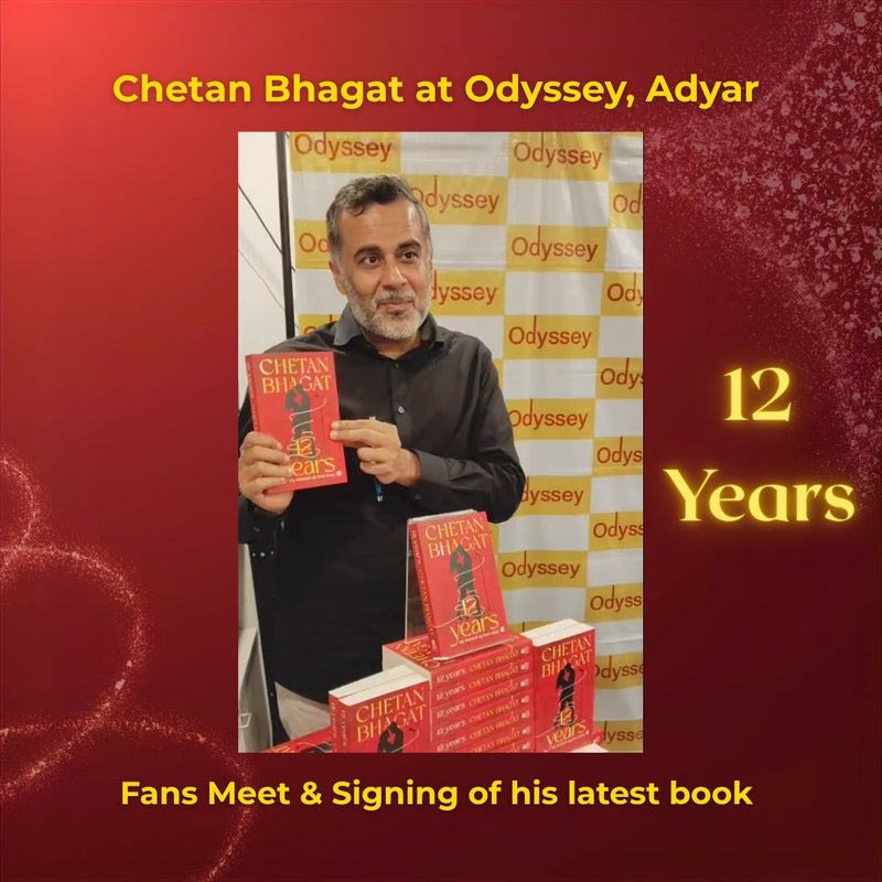 Chetan Bhagat Visits Odyssey Adyar for the Launch & Book Signing of His New Novel “12 Years”
