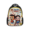 SMILY KIDDOS CHHOTA BHEEM JUNIOR BACKPACK TOO COOL 3 BLACK & YELLOW 17 INCHES - Odyssey Online Store