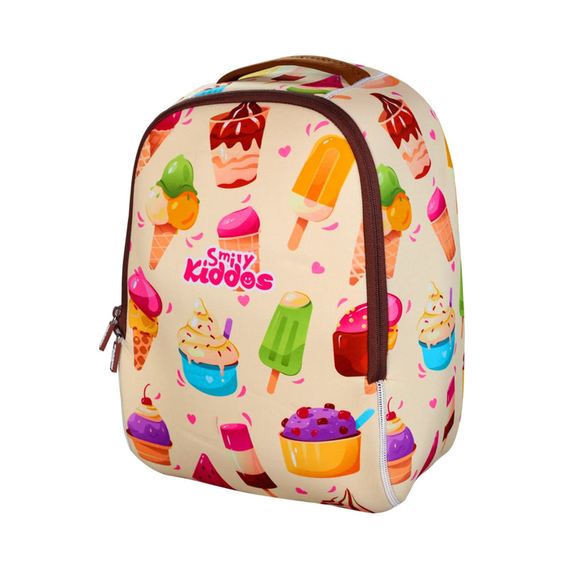 SMILY KIDDOS JUNIOR BACKPACK ICE CREAM THEME 13 INCHES - Odyssey Online Store