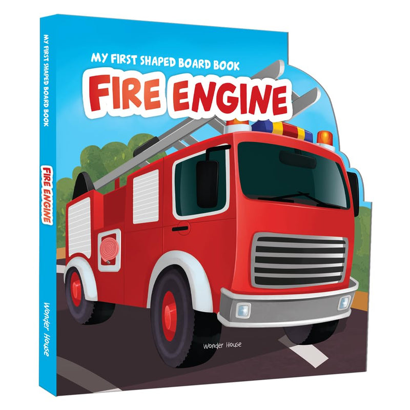 MY FIRST SHAPED BOARD BOOK FOR CHILDREN TRANSPORT FIRE ENGINE