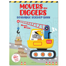 MOVERS AND DIGGERS REUSABLE STICKER BOOK - Odyssey Online Store