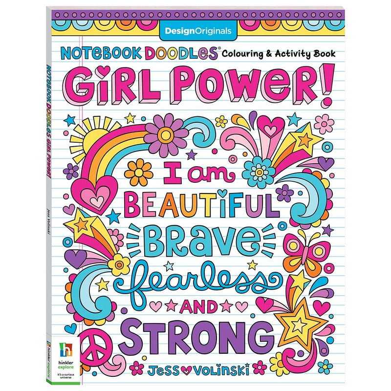 Design Originals Notebook Doodles Girl Power - Odyssey Online Store