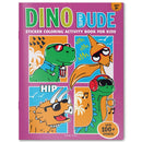 DINO SUPER DUDE STICKER COLORING BOOK FOR KIDS