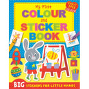 MY FIRST COLOUR AND STICKER BOOK BIG STICKERS FOR LITTLE HANDS - Odyssey Online Store