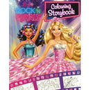 BARBIE IN ROCK N ROYALS COLOURING STORYBOOK