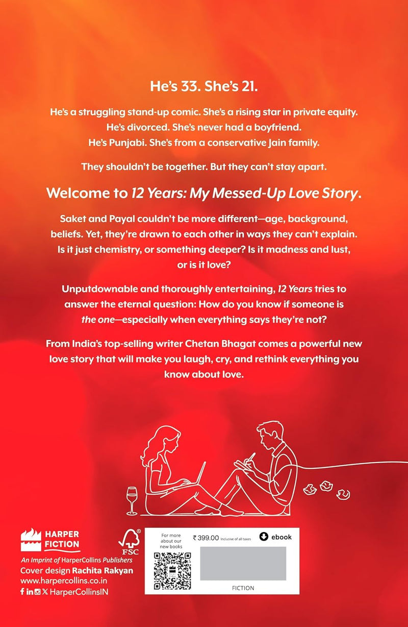 12 Years: My Messed - up Love Story - Chetan Bhagat - Paperback – 1 October 2025 - Odyssey Online Store
