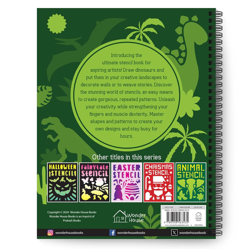 DINOSAUR STENCIL BOOK