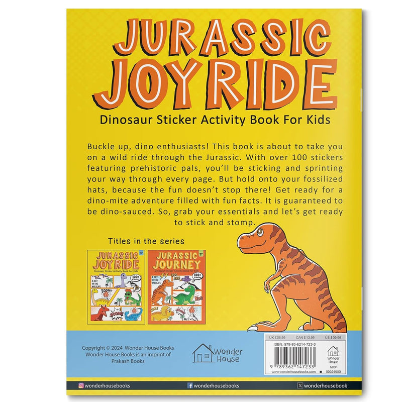 JURASSIC JOYRIDE DINOSAUR STICKER