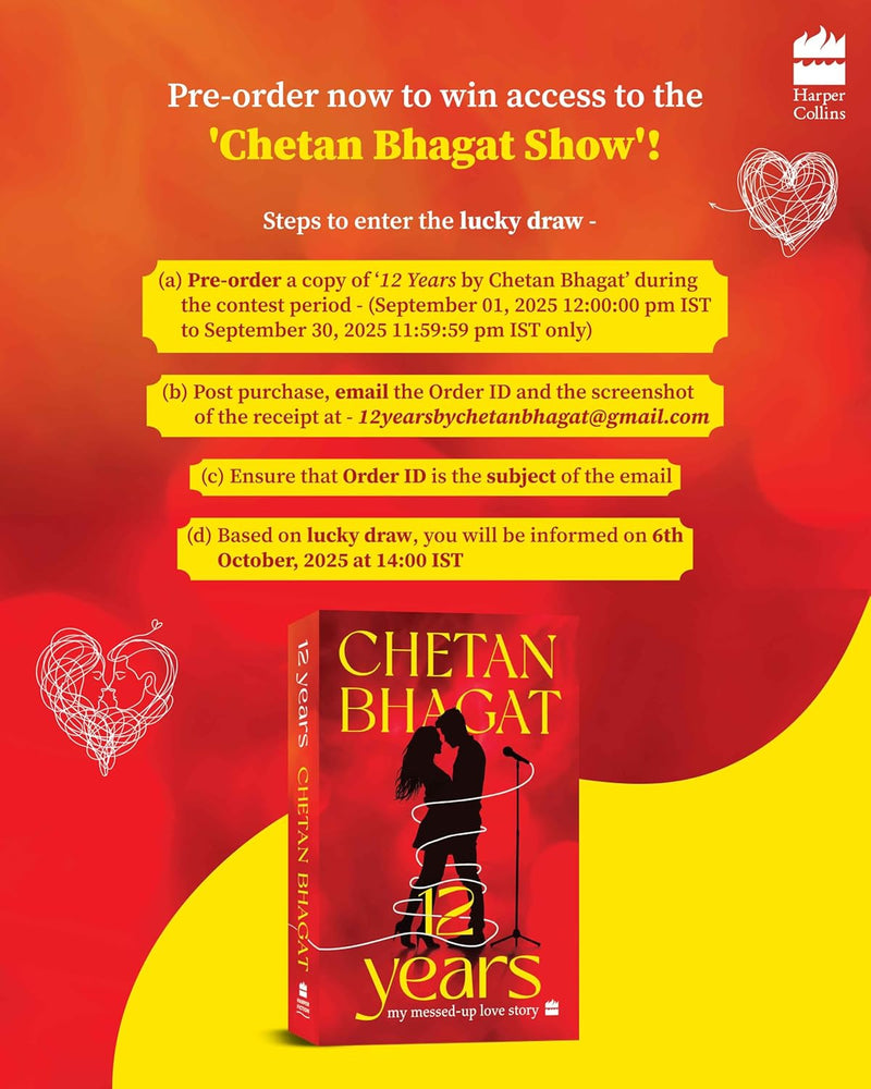 12 Years: My Messed - up Love Story - Chetan Bhagat - Paperback – 1 October 2025 - Odyssey Online Store