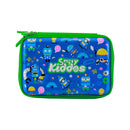 SMILY DOUBLE COMPARTMENT PENCIL CASELIGHT BLUE - Odyssey Online Store