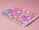 SMILY A5 LINED NOTEBOOKPINK - Odyssey Online Store