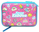 FANCY DOUBLE COMPARTMENT PENCIL CASE PINK - Odyssey Online Store