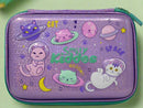 SMILY SPARKLE PENCIL CASE SPACE KITTY PURPLE - Odyssey Online Store