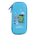SMILY KIDDOS SMALL PENCIL CASE DINO LIGHT BLUE - Odyssey Online Store
