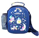SMILY KIDDOS HARTOP EVA LUNCH BAG UNICORN THEME BLUE 10 INCHES - Odyssey Online Store