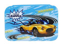 SMILY KIDDOS BRUNCH STEEL LUNCH BOX RACE CAR THEME BLUE - Odyssey Online Store