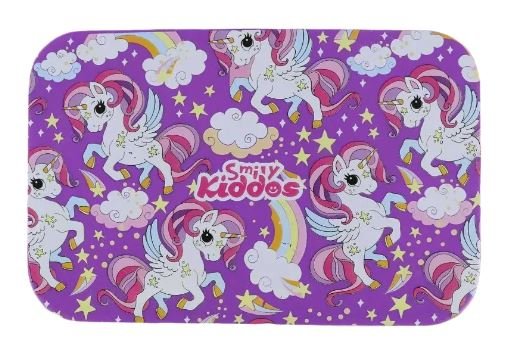 SMILY KIDDOS BRUNCH STEEL LUNCH BOX UNICORN THEME PURPLE - Odyssey Online Store