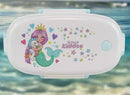 SMILY KIDDOS MERMAID THEME STAINLESS STEEL LUNCH BOX LIGHT BLUE SMALL - Odyssey Online Store