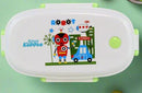 SMILY KIDDOS ROBOT THEME STAINLESS STEEL LUNCH BOX GREEN SMALL - Odyssey Online Store
