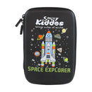 SMILY KIDDOS SINGLE COMPARTMENT EVA PENCIL CASE SPACE EXPLORER BLACK - Odyssey Online Store