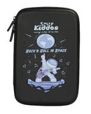SMILY KIDDOS SINGLE COMPARTMENT EVA PENCIL CASE SPACE ROCK STAR BLACK - Odyssey Online Store