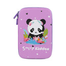 SMILY KIDDOS SINGLE COMPARTMENT EVA PENCIL CASE BABY PANDA PURPLE - Odyssey Online Store
