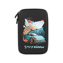 SMILY KIDDOS SINGLE COMPARTMENT EVA PENCIL CASE SPORTS CAR THEME BLACK - Odyssey Online Store