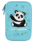 SMILY KIDDOS SINGLE COMPARTMENT EVA PENCIL HAPPY PANDA LIGHT BLUE - Odyssey Online Store