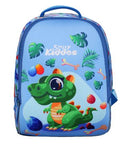SMILY KIDDOS PRESCHOOL BACKPACK DINO THEME BLUE 11 INCHES - Odyssey Online Store