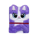 SMILY KIDDOS FLUFFY NOTEBOOK SQUIRREL THEME PURPLE - Odyssey Online Store
