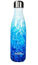 SMILY KIDDOS STAINLESS STEEL WATER BOTTLE 500 ML SNOW FLAKE THEME LIGHT BLUE - Odyssey Online Store