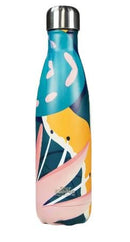 SMILY KIDDOS STAINLESS STEEL WATER BOTTLE 500 ML ABSTRACT THEME GREEN - Odyssey Online Store