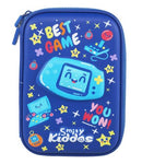 SMILY KIDDOS SINGLE COMPARTMENT PENCIL CASE V3 GAMER THEME BLUE - Odyssey Online Store