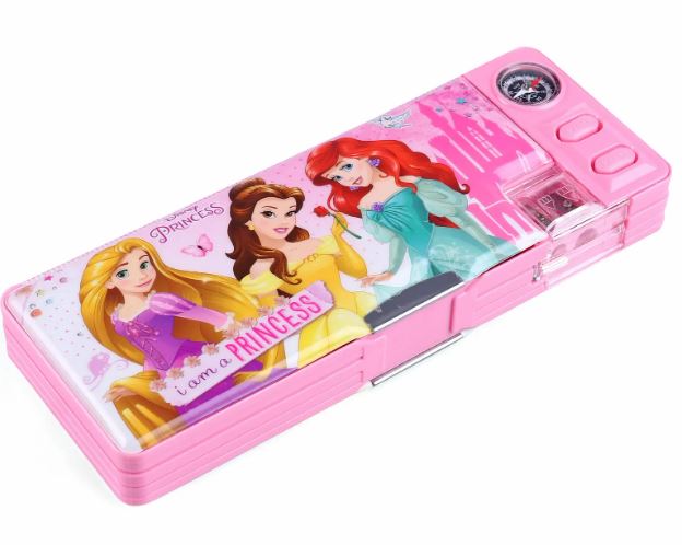 DISNEY PRINCESS PENCIL BOX 2 BUTTON - Odyssey Online Store