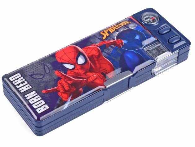 SPIDER - MAN PENCIL BOX 2 BUTTON - Odyssey Online Store