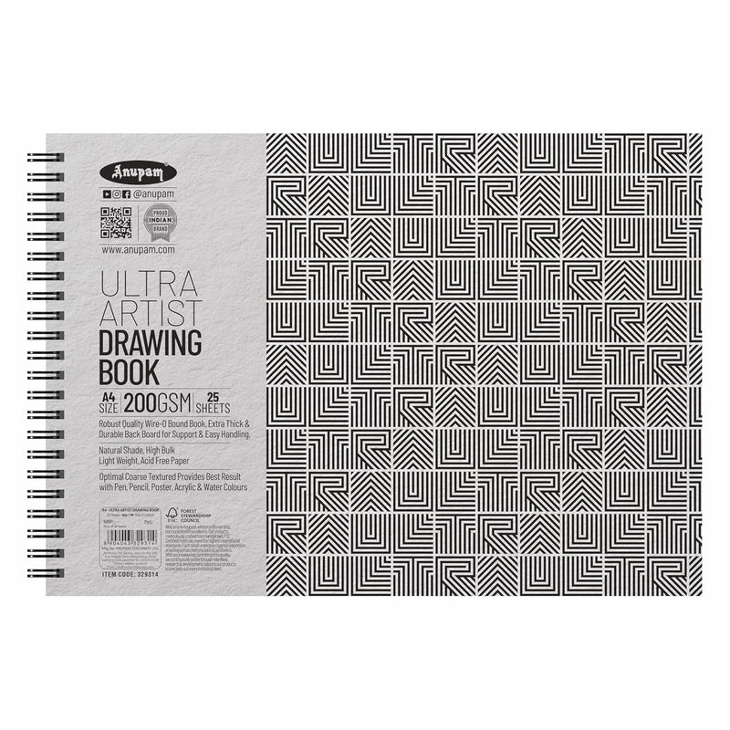 329314 ULTRA ARTIST BOOK 200 GSM A4 25 SHEETS - Odyssey Online Store