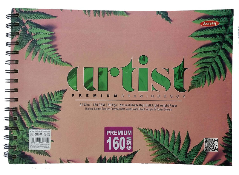 327389 PREMIUM ARTIST BOOK 160 GSM A4 40 SHEETS - Odyssey Online Store