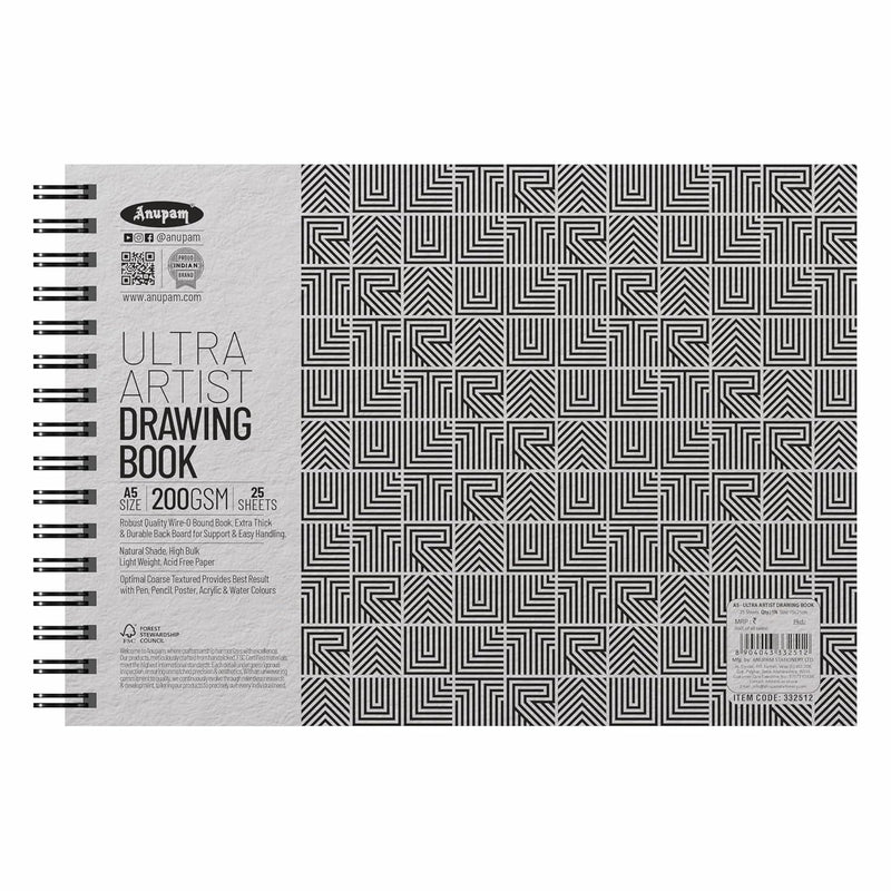 332512 ULTRA ARTIST BOOK 200 GSM A5 25 SHEETS - Odyssey Online Store
