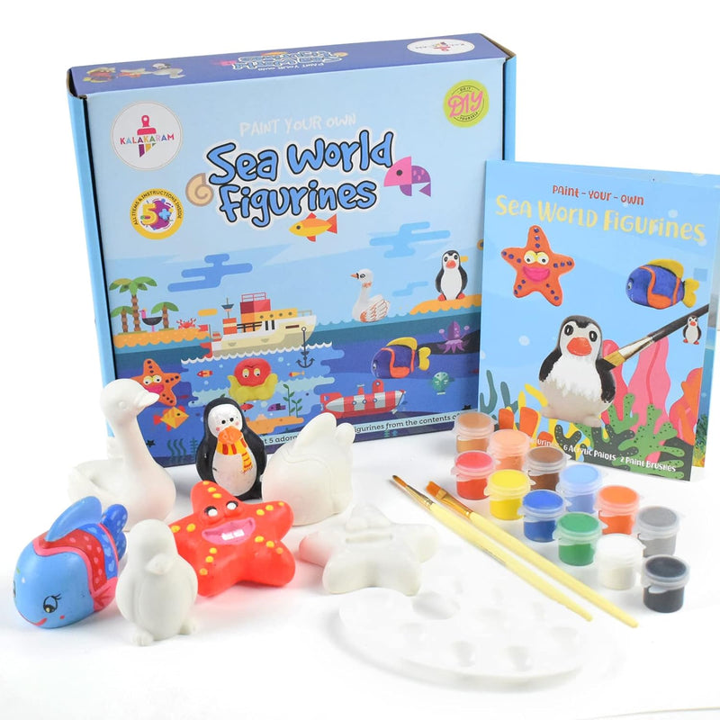 KKM3036B SEA-WORLD FIGURINES PAINTING KIT