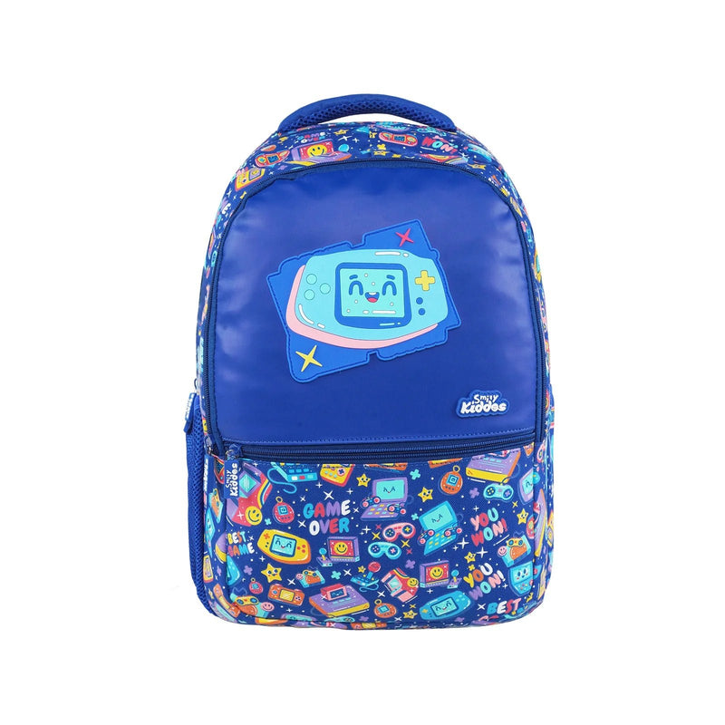 SMILY KIDDOS 17 INCH BACKPACK GAMER THEME BLUE 17 INCHES - Odyssey Online Store