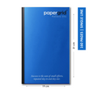 PAPERGRID NOTEBOOK LONG BOOK 31 CM X 19 CM, SINGLE LINE, 72 PAGES, SOFT COVER 