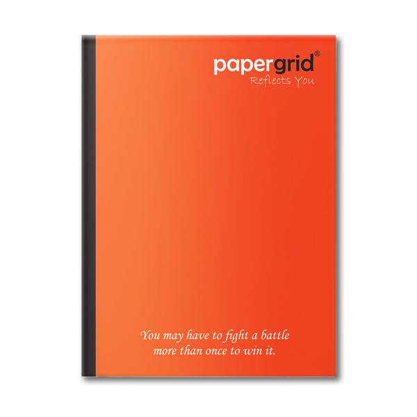 PAPERGRID NOTEBOOK KING SIZE 24 CM X 18 CM, SINGLE LINE, 76 PAGES, SOFT COVER 