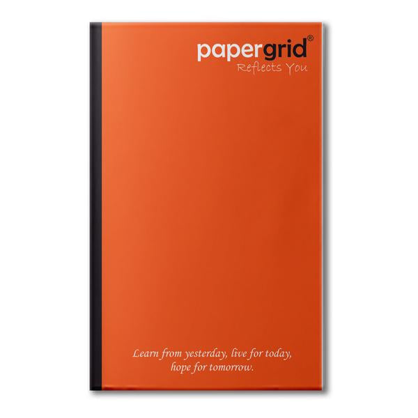 PAPERGRID NOTEBOOK ULTRA LONG BOOK 33 CM X 21 CM, UNRULED, 160 PAGES, SOFT COVER