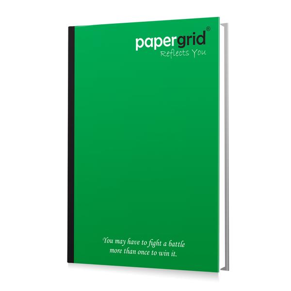 PAPERGRID NOTEBOOK A4 29.7 CM X 21 CM, UNRULED, 356 PAGES, HARD COVER/CASE BOUND