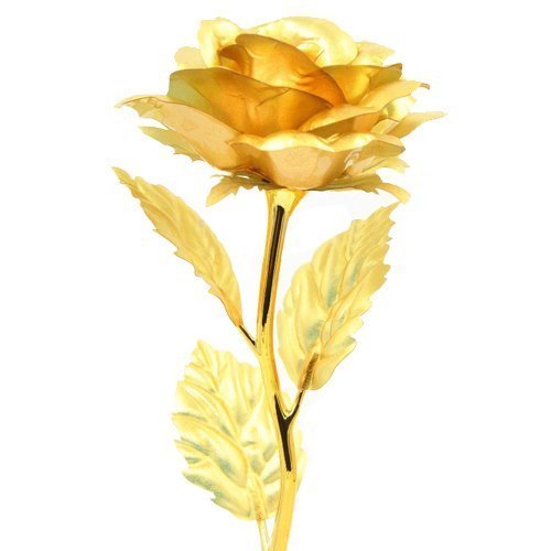 24k Golden Gold Rose Flower - Gold Foil Rose