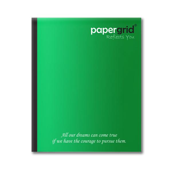 PAPERGRID NOTEBOOK SHORT BOOK 19 CM X 15.5 CM, MATHS SQUARE, 172 PAGES, SOFT COVER