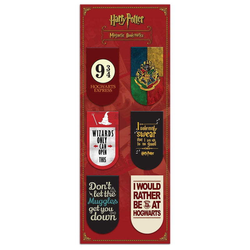 HARRY POTTER - PACK OF 6 | MAGNETIC BOOKMARKS
