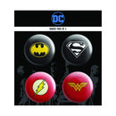 DC COMICS - COMBO PACK OF 4 ROUND BADGES